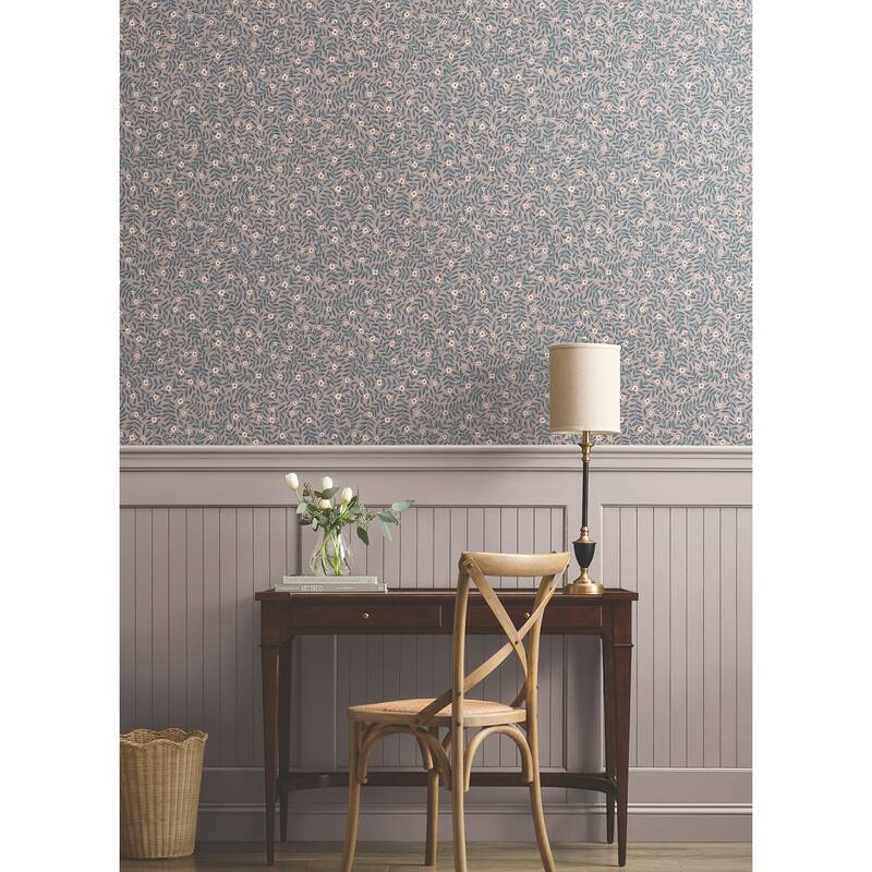 Rifle Paper Co. Elodie Lavender Petite Floral Premium Peel + Stick Wallpaper