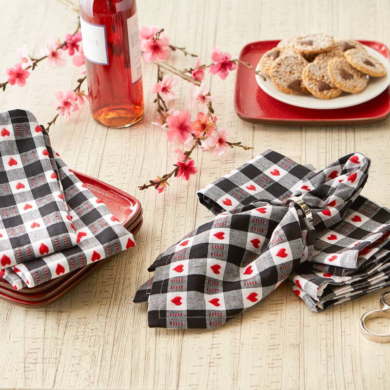 DII Valentines Day Print Napkin (Set of 6)