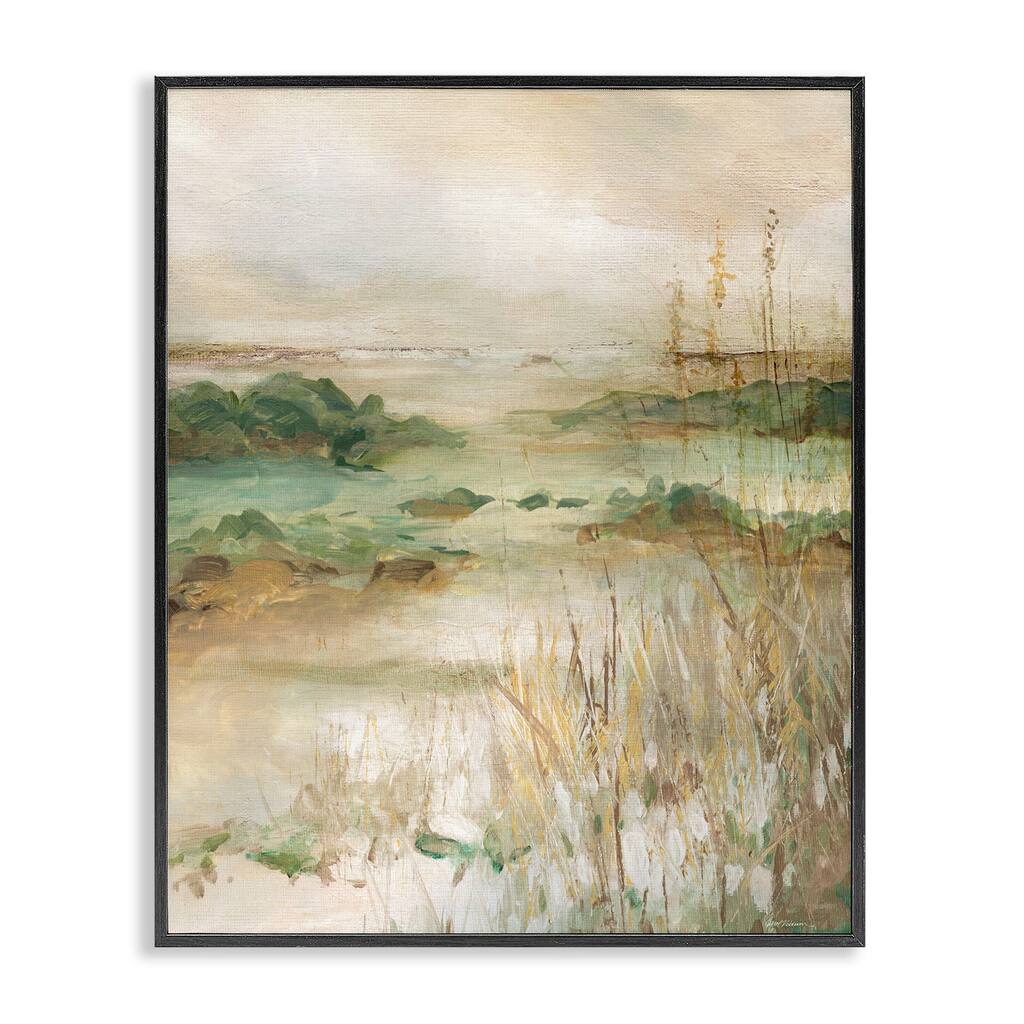 Stupell Abstract Marshland Pond Framed Giclee Art Design By Carol Robinson