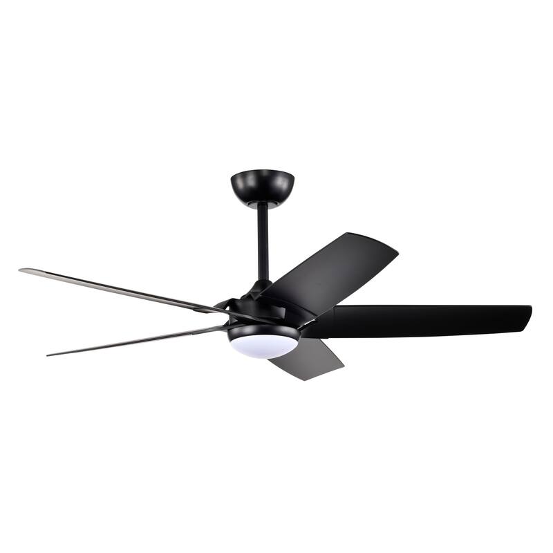 Angus 5-Blade Lighted Ceiling Fan with LED Lamp with Remote