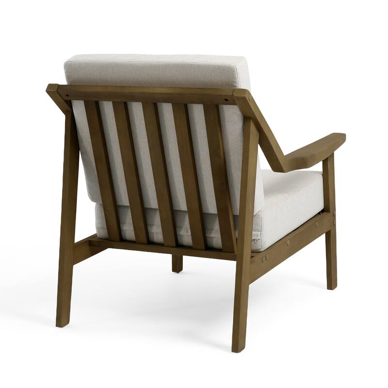 Outdoor Patio Club Chair Arm Lounge Cushion Chair (Set of 2)