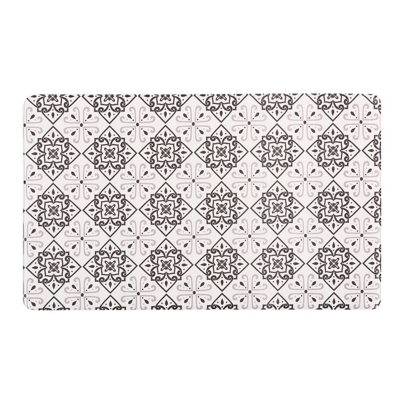 World Rug Gallery Contemporary Tile Anti-Fatigue Standing Mat