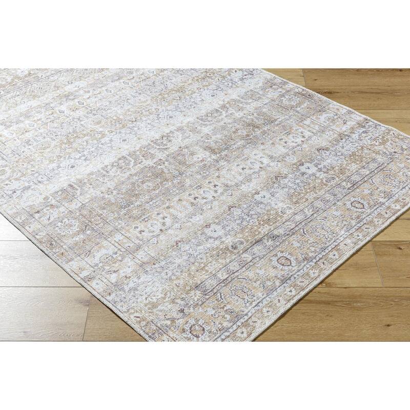 Livabliss Traditional Amelie Floral & Botanical Washable Area Rug