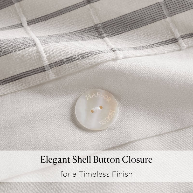 Harbor House Morgan 5 Piece Cotton Jaquard Duvet Set (Insert Excluded)