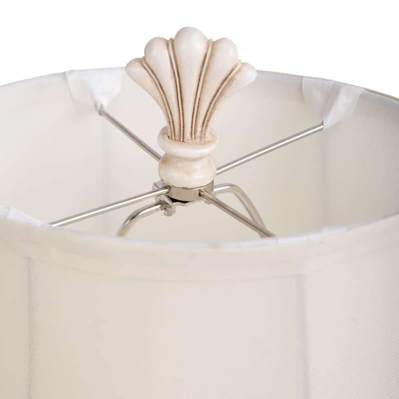 StyleCraft Cream Table Lamp - Cream Fabric Shade