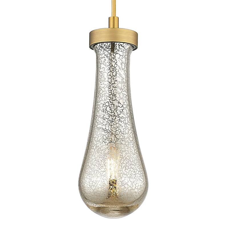 Innovations Lighting 451-1P-G451-4ME Owego 11" Tall Mini Pendant with - Brushed Brass