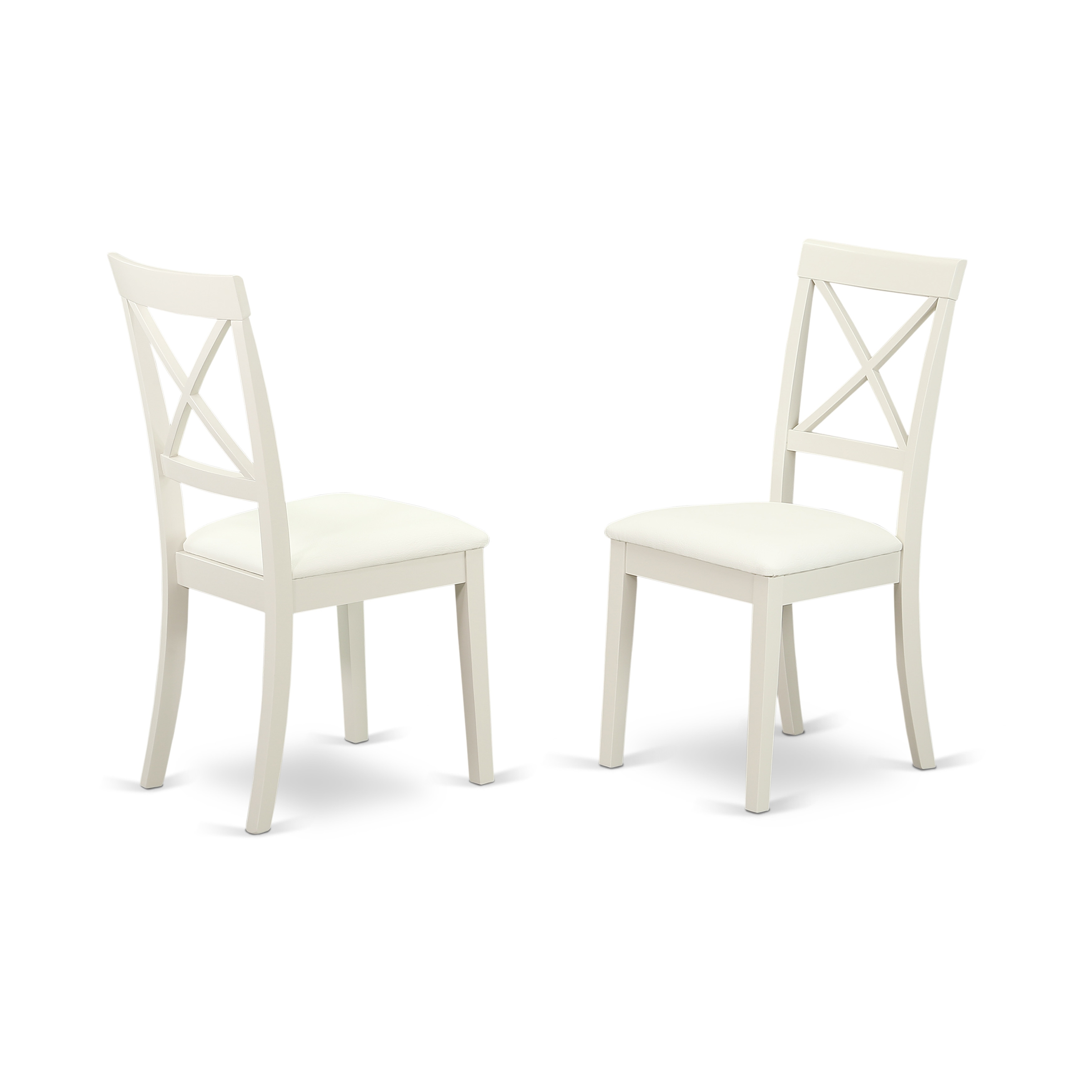 East West Furniture Boston Dinette Chairs Faux Leather Upholstered Wooden  Chairs, Set of 2, Linen White BOC-WHI-LC Bed Bath  Beyond 24071396