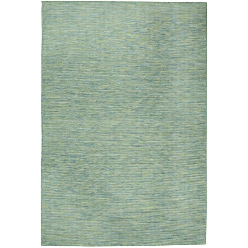 HomeRoots Contemporary Rectangle Outdoor Rug - 5' X 7'