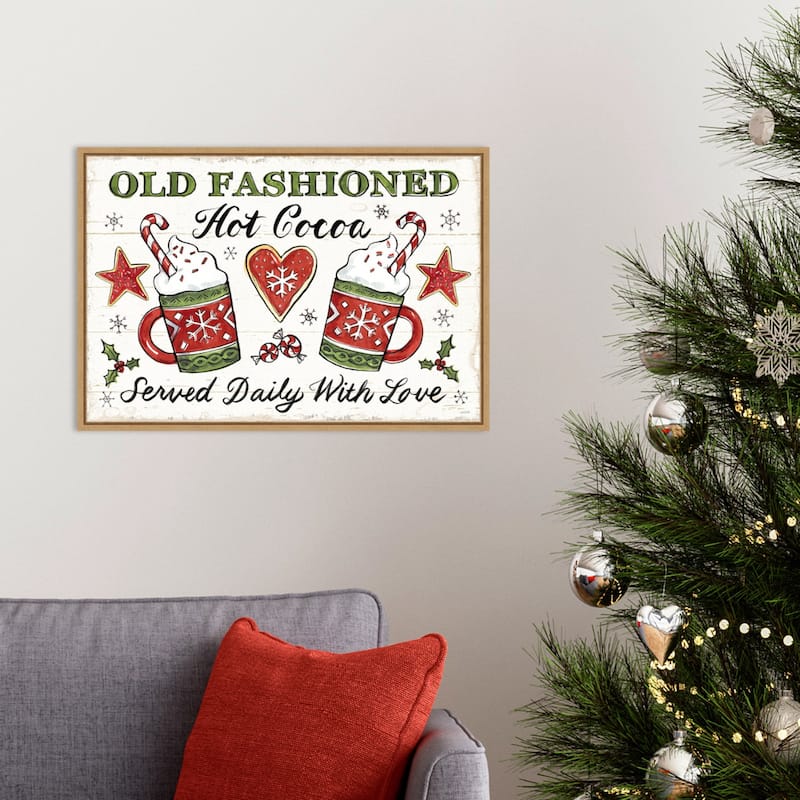 Christmas Treats I by Anne Tavoletti Framed Canvas Wall Art