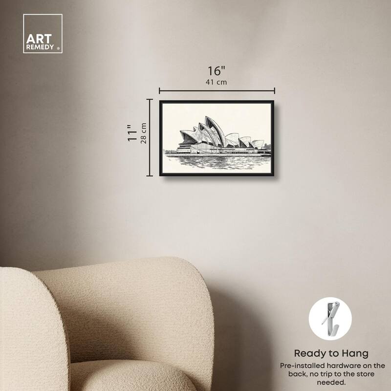 Sails of Sydney Canvas by Art Remedy