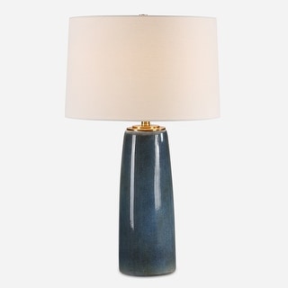 Uttermost Submerged Deep Blue Table Lamp - 26.25" H X 16" W X 16" D