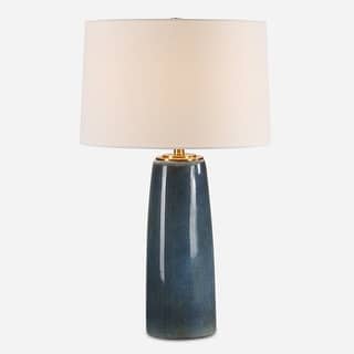 Uttermost Submerged Deep Blue Table Lamp - 26.25" H X 16" W X 16" D