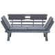 preview thumbnail 2 of 6, vidaXL Patio Bench with Cushions 2-in-1 74.8" Gray Solid Acacia Wood