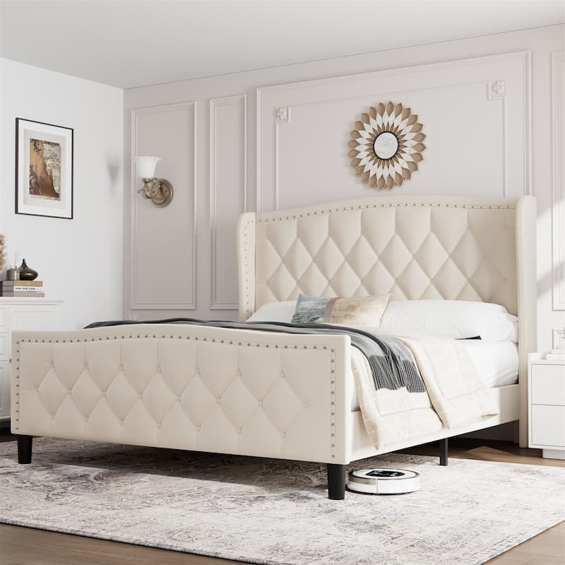 Modern Upholstered Platform Bed