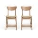 preview thumbnail 3 of 9, Carson Carrington Lund Wood 24-inch Counter Stool (Set of 2) by Christopher Knight Home