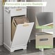 preview thumbnail 14 of 24, VECELO Tilt Out Laundry Hamper Cabinet with Laundry Baskets Hamper Bathroom Storage Cabinet Laundry Cabinet with Drawer