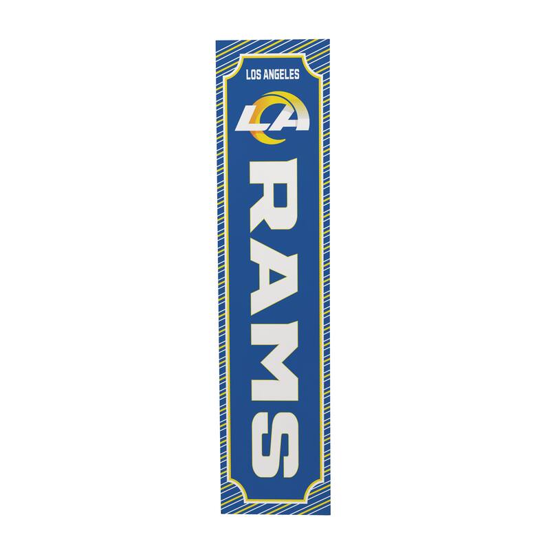 47" Double Sided Seasonal Porch Leaner, Los Angeles Rams - 47" x 11.25"