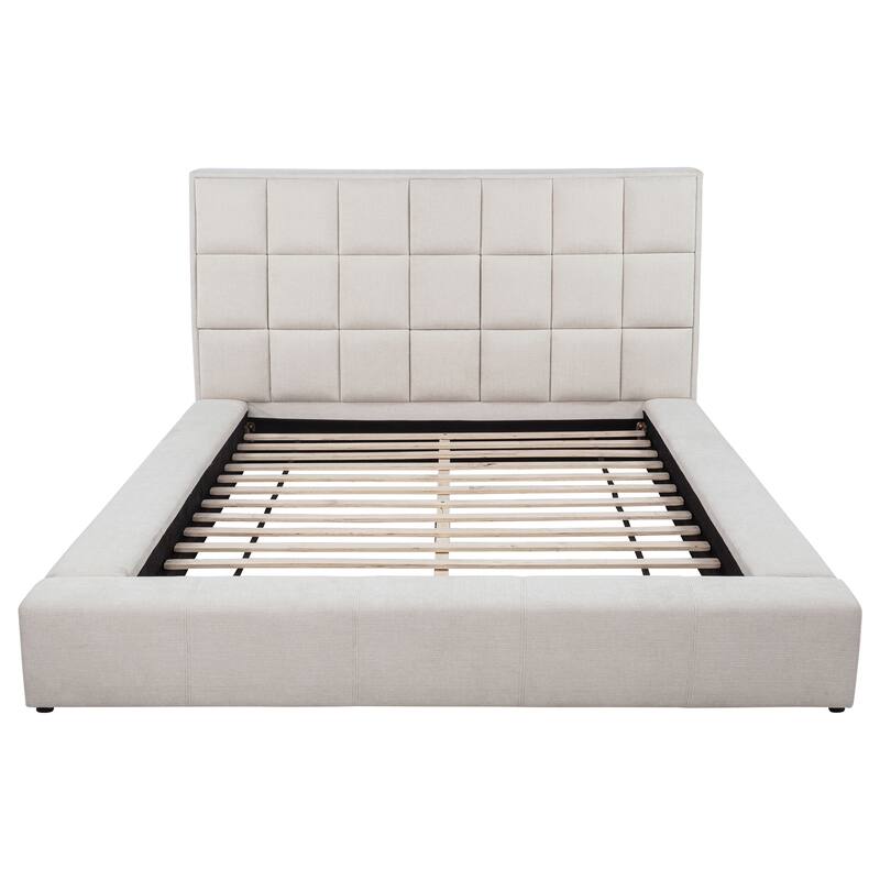 Dreux Upholstered Panel Platform Bed