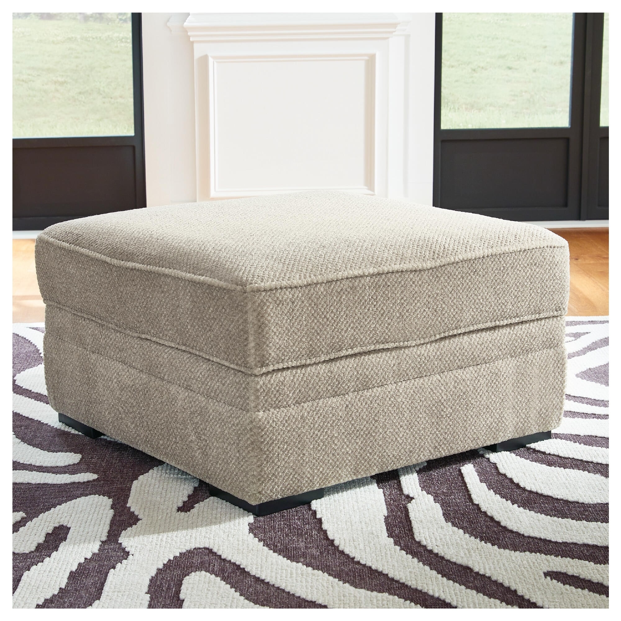 Signature Design by Ashley Calnita Gray Ottoman with Storage