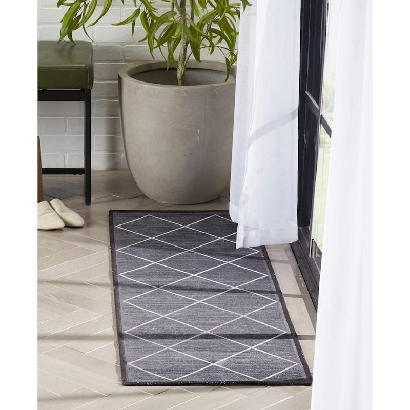Well Woven Kings Court Clover Lattice Modern Area Rug