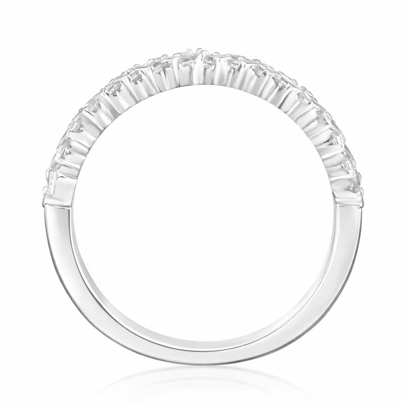 3/4 Cttw Natural Diamond 14KT White Gold Ring