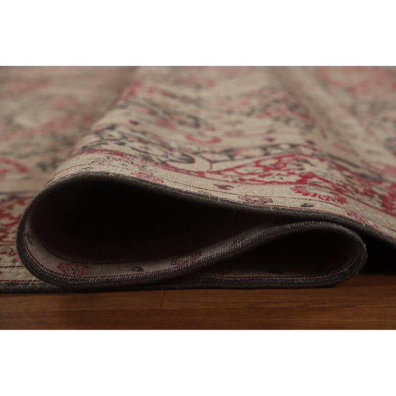 Hand Knotted Oriental 100% Wool Carpet Traditional All-Over Black Kerman Area Rug - 13' 0'' X 9' 8''