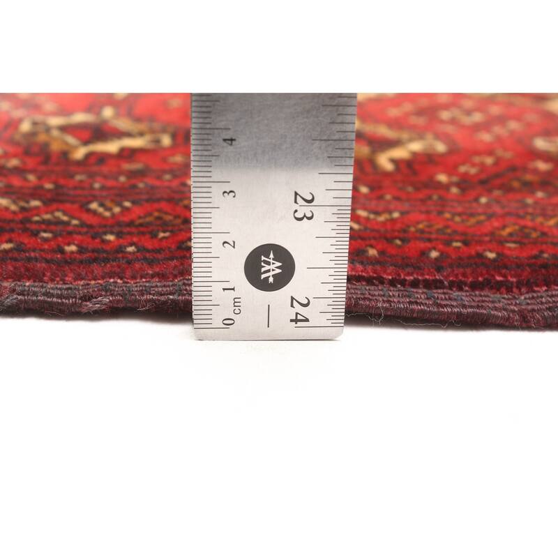 ECARPETGALLERY Hand-knotted Teimani Red Wool Rug - 2'11 x 4'7