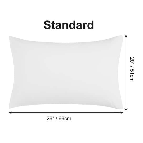 dimension image slide 3 of 39, 2 Pcs Zippered Pillowcases, Brushed Microfiber Pillow Case Cover