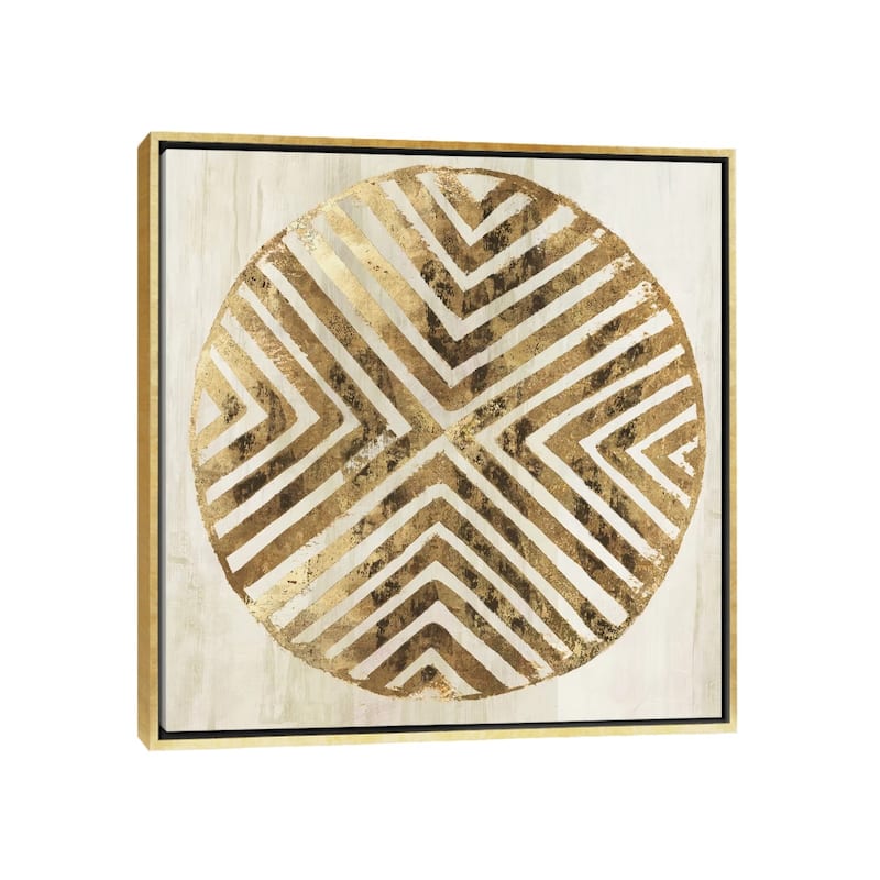 iCanvas "African Lines II" by Eva Watts Framed Canvas Print - 26x26 - Gold