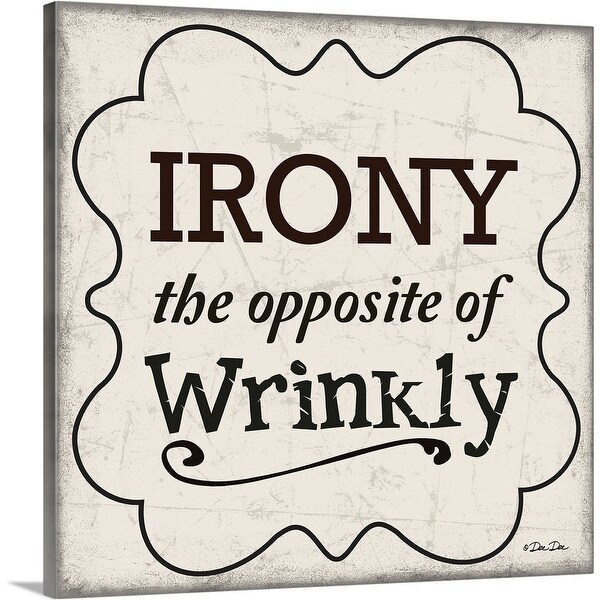 "Irony" Canvas Wall Art