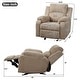 preview thumbnail 28 of 37, Chenille Manual Recliner with 3-Position Adjustable Backrest, Soft Foam Seat, Durable Frame, 330LB Weight Support
