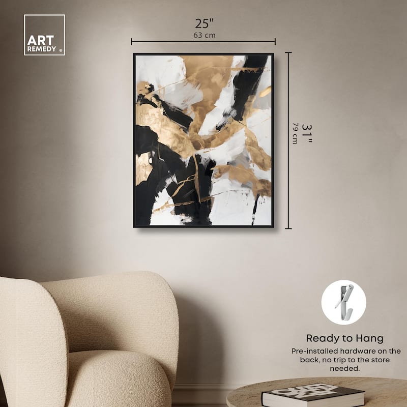 Cracked Gilt II Canvas by Art Remedy