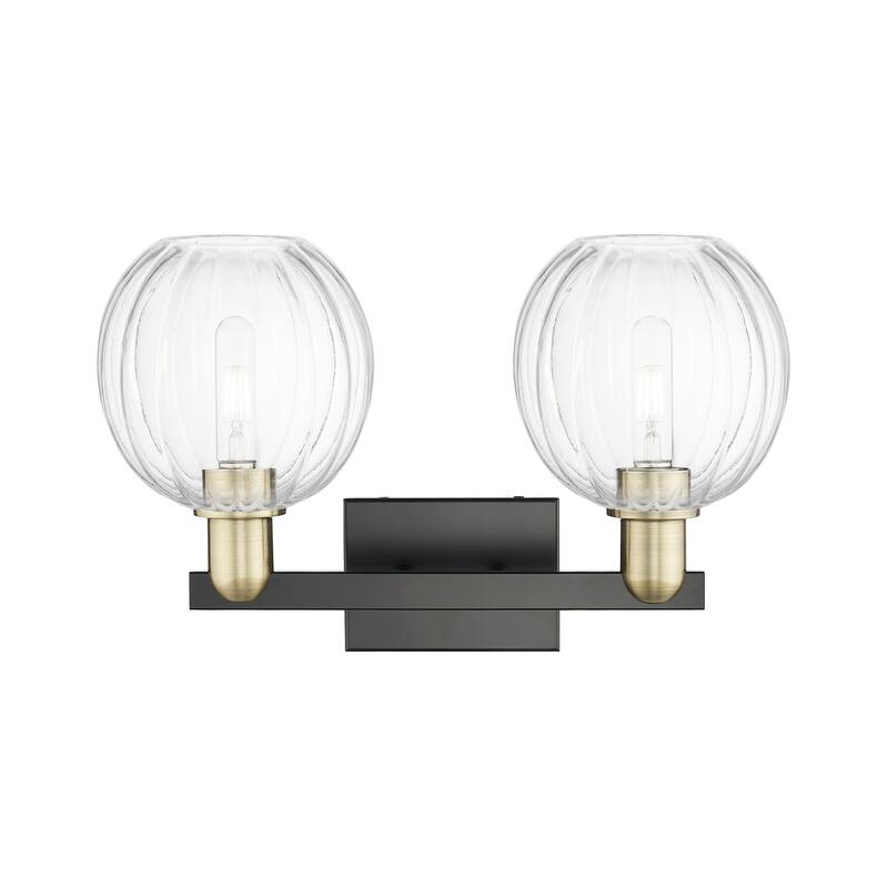 Innovations Lighting Downtown Urban - Preston - 2 Light 16" Globe Shade Bath Vanity Light