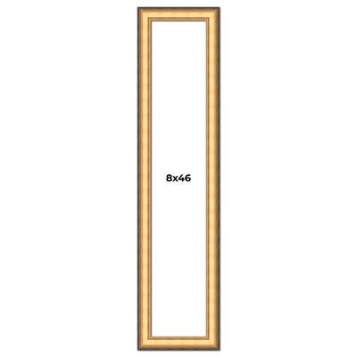 8x46 Frame Gold Plein Aire Solid Wood Picture Frame Width 2 Inches |