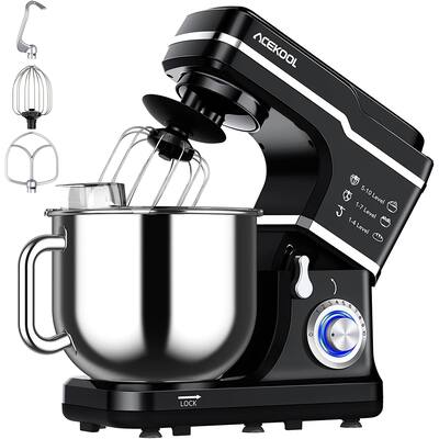 Stand Mixer 7.5QT 10-Speed 660W Tilt-Head Kitchen Electric Food Cake Mixer with Stainless Steel Bowl