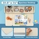 preview thumbnail 16 of 31, Height Adjustable Kids Study Desk with Tilt Desktop for 3-12 Years Old - 31.5"L x 20"W x 43.5"H