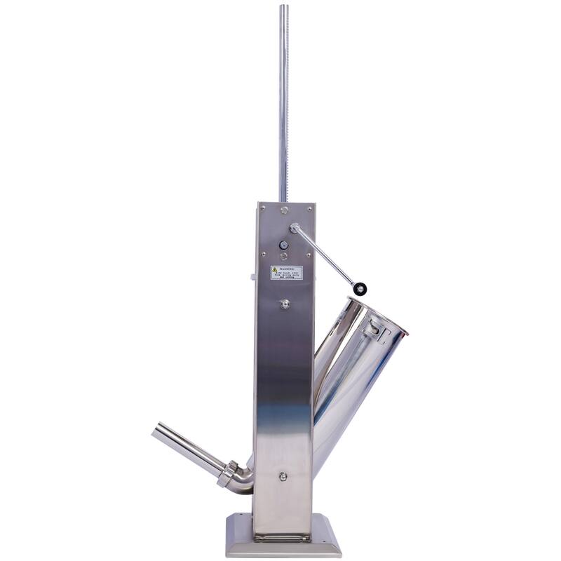 1.9-Gallon Stainless Steel Commercial Dual Speed Vertical Sausage Maker Meat Filler with 4 Stuffing Tubes