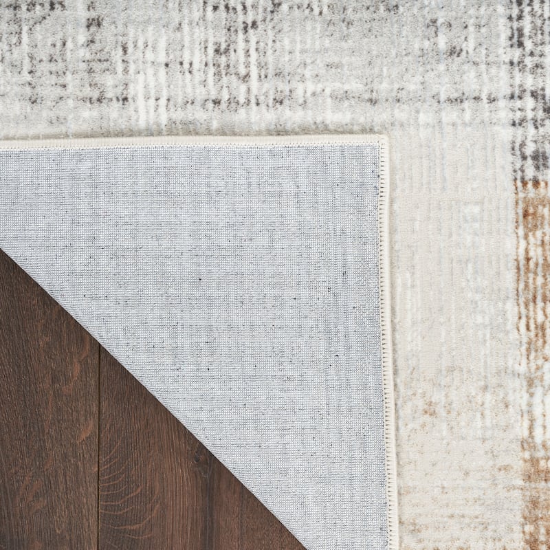 Nourison Home Iliana Indoor only Grey Abstract Area Rug