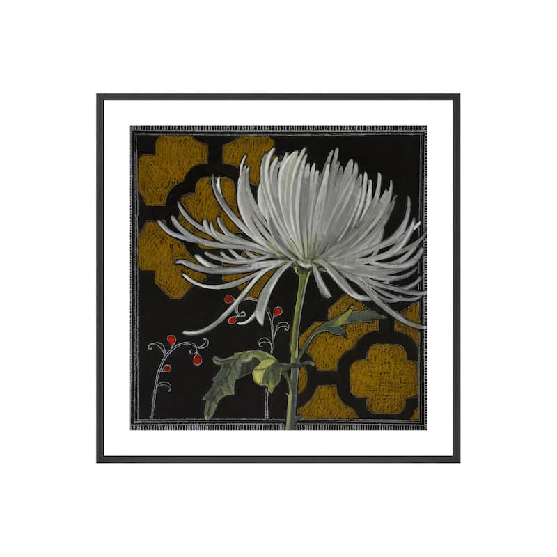 Gilt Slate Flora III Framed Print Wall Art by Norman Wyatt Jr.