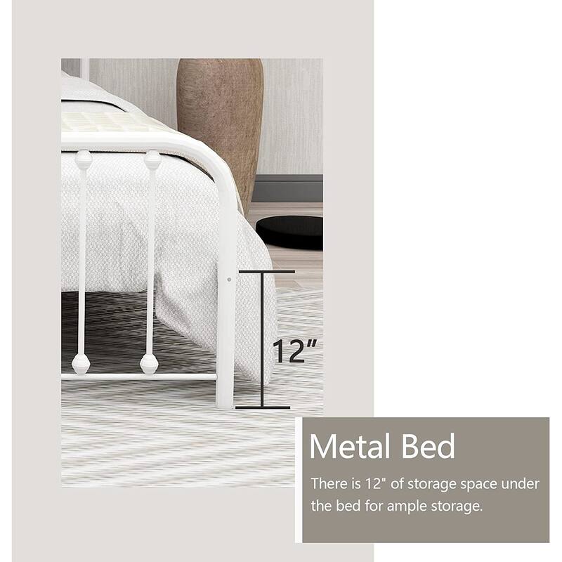 Alazyhome Sturdy Metal Platform Bed Frame