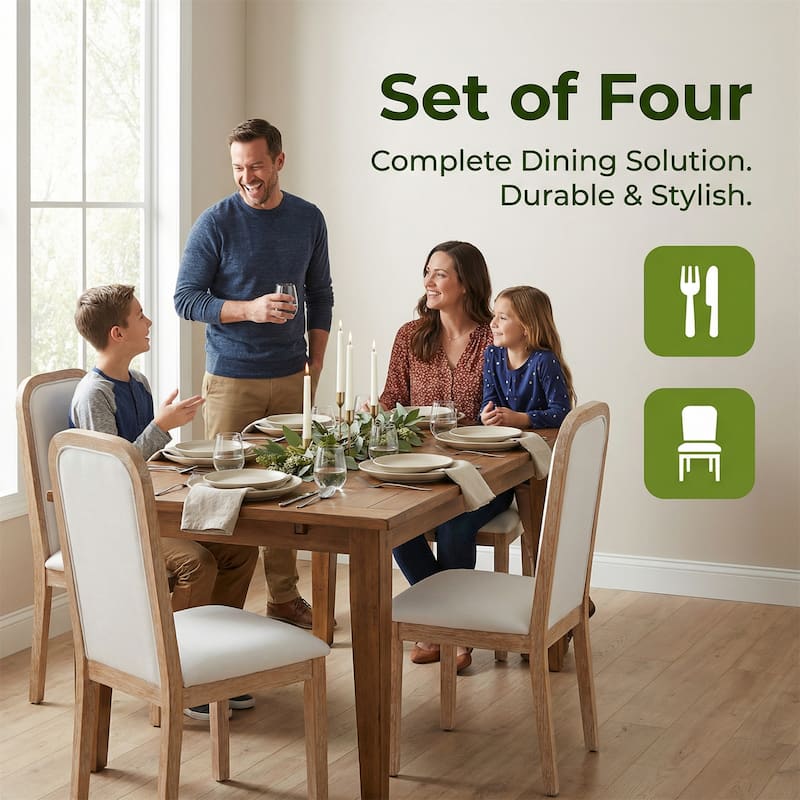 Set of 4 Vintage Style Dining Chairs for Dining Room