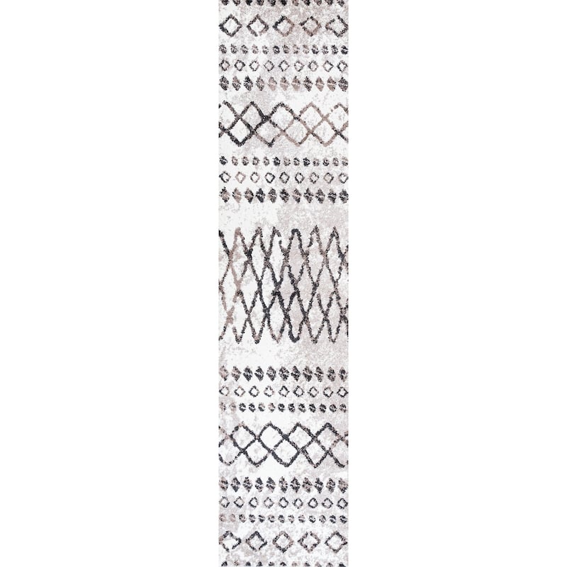 JONATHAN Y Amanar Moroccan Diamond Area Rug - 2 X 10