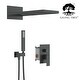 preview thumbnail 21 of 26, GIVINGTREE Deluxe 22" Wall Mounted Waterfall Rain Shower System (valve Included)