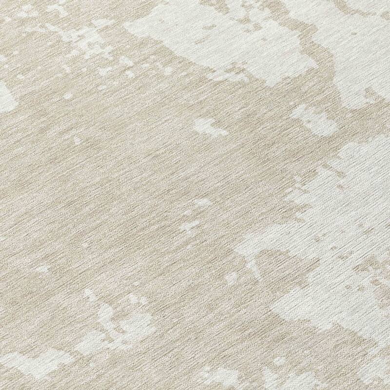 Machine Washable Indoor/ Outdoor Chantille Abstract Rug