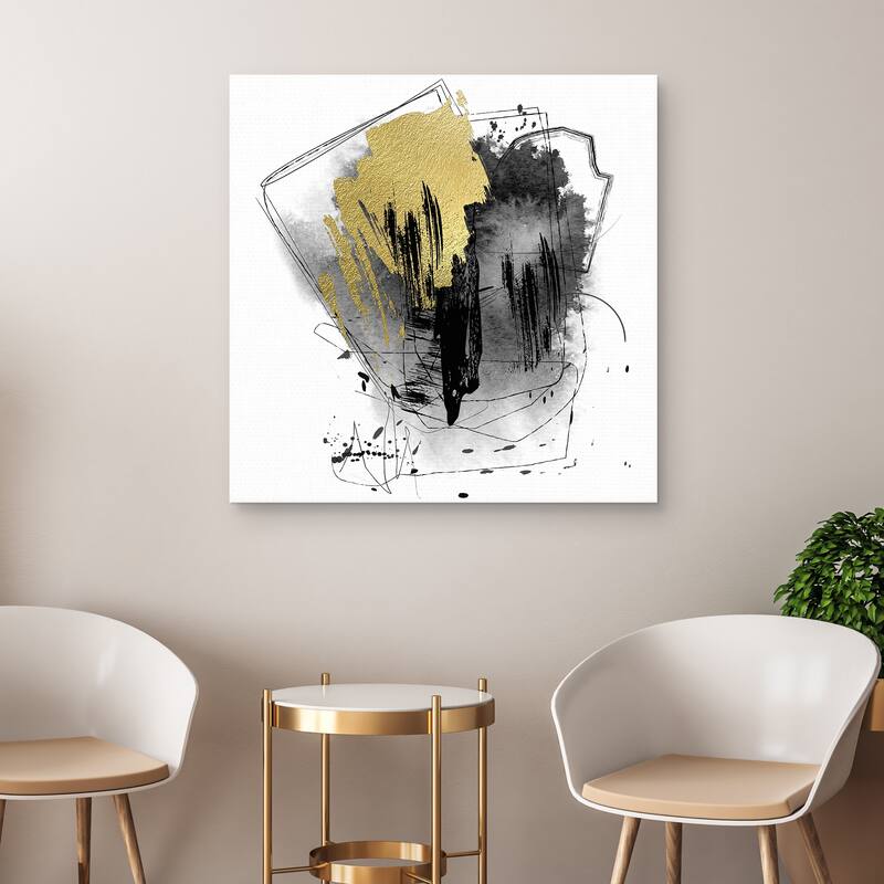 Confusion Gold by Nikki Chu Canvas Art Print