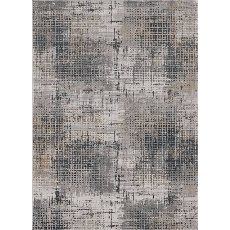 The Gray Barn Spade Industrial Honeycomb Area Rug - 3'3" x 4'7" - Grey