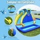 preview thumbnail 7 of 17, 6-in-1 Inflatable Water Slide Jumping House without Blower - Multi - 207" x 147" x 80" (L x W x H)
