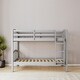 preview thumbnail 4 of 8, Meble Furniture Noah Bunk Bed (79"W x 62"H) - Modern Kids Twin Over Twin