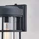 preview thumbnail 9 of 10, VAXCEL Crestline 14 in. H 1-Light Black Dusk to Dawn Sensor Outdoor Wall Sconce, Rust-Resistant Aluminum, Clear Glass Shade