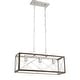 preview thumbnail 34 of 48, Acroma 3 - Light Linear Modern Farmhouse Rectangle Chandelier - N/A